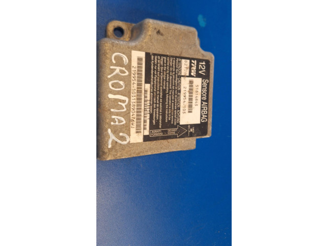 Блок управления надувных подушек 51814843, 219954103   Fiat Croma