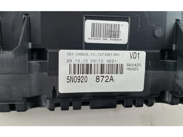 Панель приборов 5N0920872A   Volkswagen Tiguan       