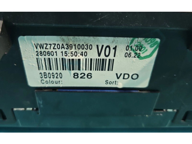 Панель приборов 3B0920826, IMPRK1382645   Volkswagen PASSAT B5.5       