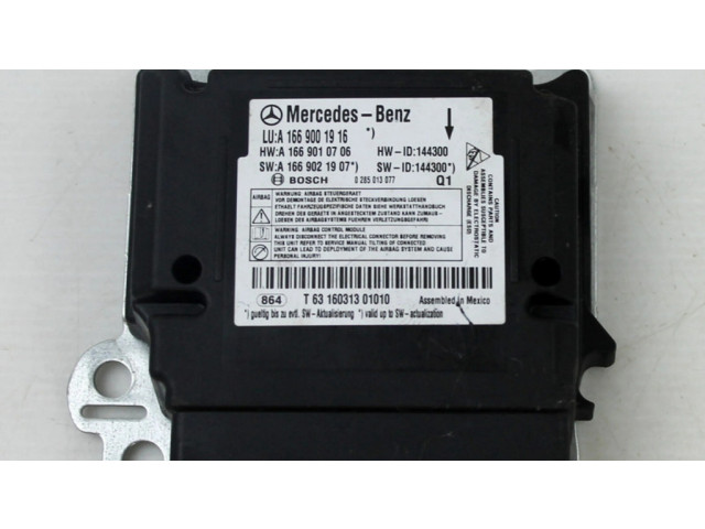 Блок подушек безопасности A1669001916   Mercedes-Benz GL X166
