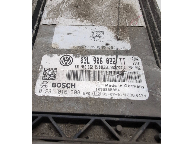 Řídící jednotka 03L906022TS, 0281016308   Volkswagen Jetta VI 2012
