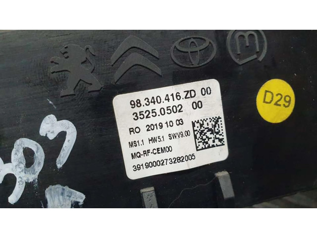 Блок управления климат-контролем 98340416ZD, 35250502   Citroen Jumpy