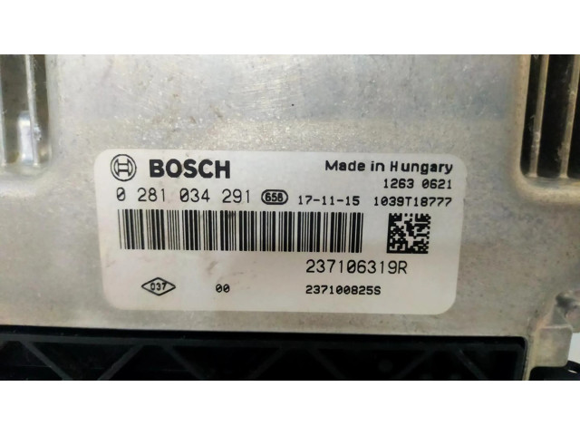 Řídící jednotka 0281034291, 237106319R   Renault Clio IV 2012