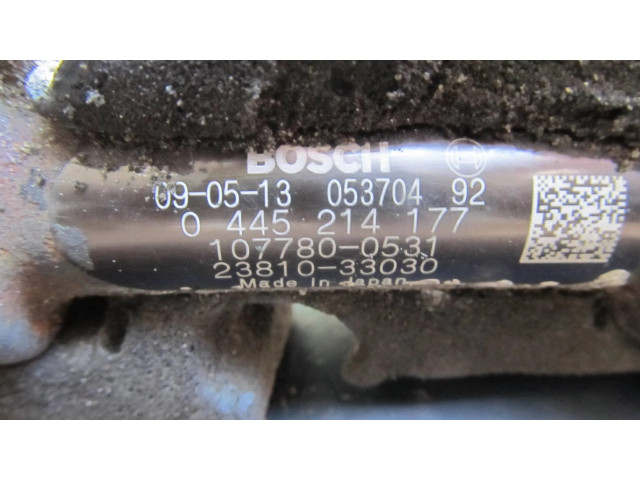 Vstřikovací lišta 0445214177, 1077800531   Toyota Urban Cruiser (XP110)  pro naftový motor 1.4 1ND 