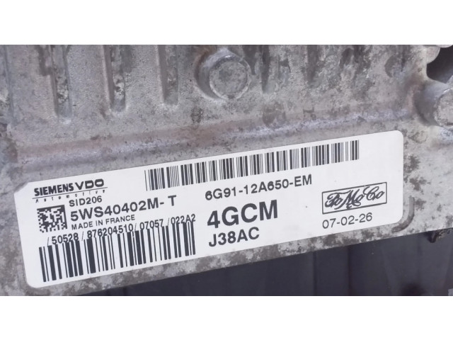 Блок управления двигателя 6G9112A650EM, 5WS40402MT   Ford Galaxy
