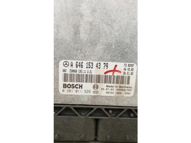 Řídící jednotka 0281011329, A6461534379   Mercedes-Benz E W211 2003