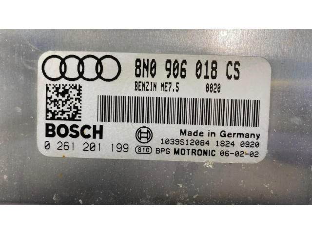 Комплект блоков управления 8N0906018CS, 0261201199   Audi TT Mk1