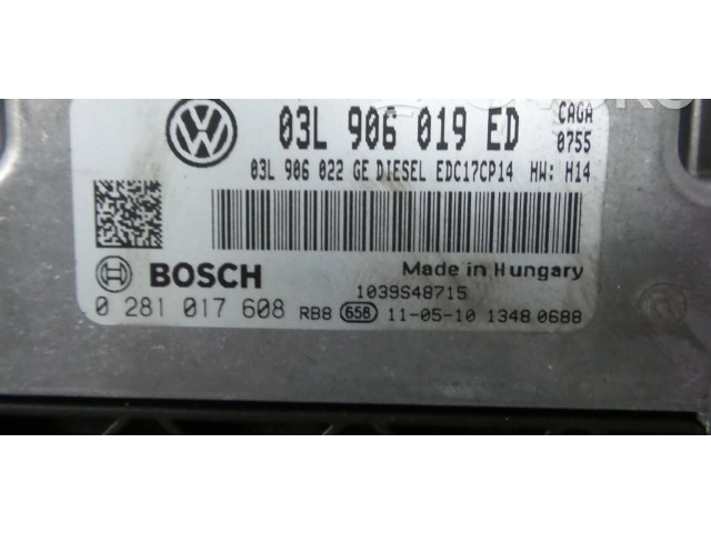 Řídící jednotka 03L906019ED, 0281017608   Seat Exeo (3R) 2012
