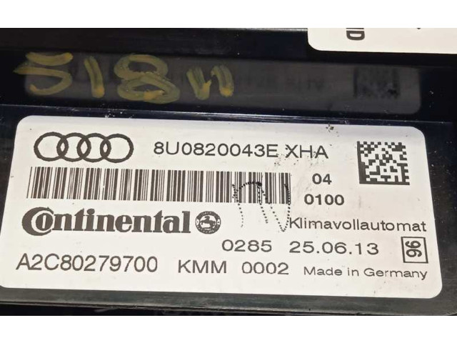 Блок управления климат-контролем 4B2919894, 7612001341   Audi A6 S6 C5 4B