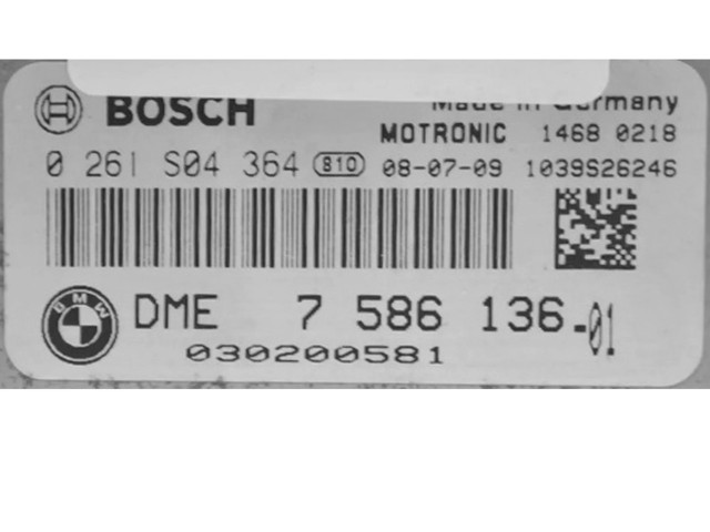 Блок управления двигателем ECU    DME7586136, 0261S04364   Mini One - Cooper Cabrio R52