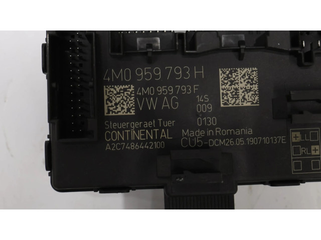 Блок управления дверью 4M0959793H   Audi A4 S4 B9 8W