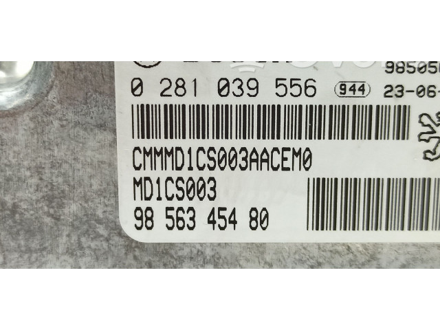 Řídící jednotka 9856345480, 9850563780   Peugeot Expert 2023