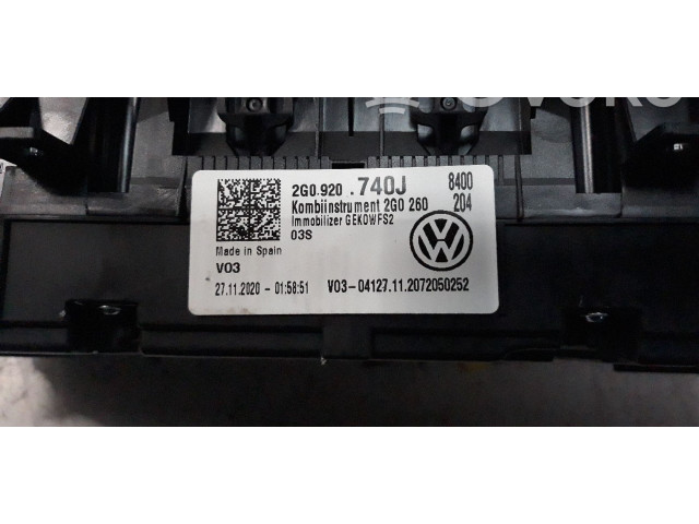 Панель приборов 2G0920740J   Volkswagen Polo VI       