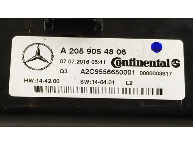 Блок управления климат-контролем 2059054806, 2059058913   Mercedes-Benz C W205