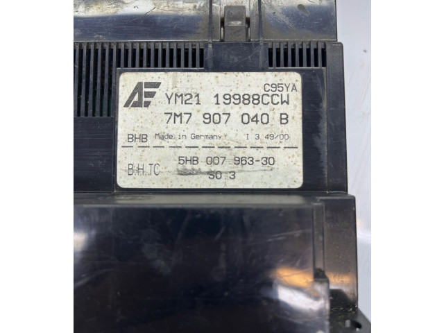 Блок управления климат-контролем 7M7907040B, 5HB00796330   Seat Alhambra (Mk1)