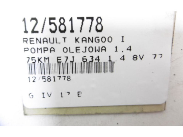 Čerpadlo oleje 7700600574, 7700600574   Renault Kangoo I   