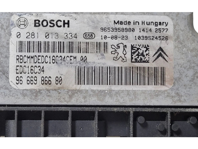Řídící jednotka 9666986680, 9653958980   Peugeot 5008 2010