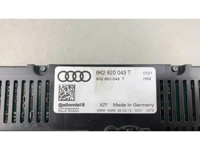 Блок управления климат-контролем 8K2820043T   Audi RS4