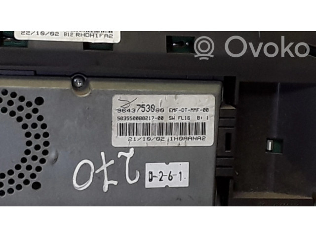 Přístrojová deska  Fiat Ulysse 2002 501021870061, 9643753080  