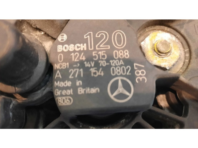 Генератор 0124515088, 2711540802   Mercedes-Benz C W203 1.8     