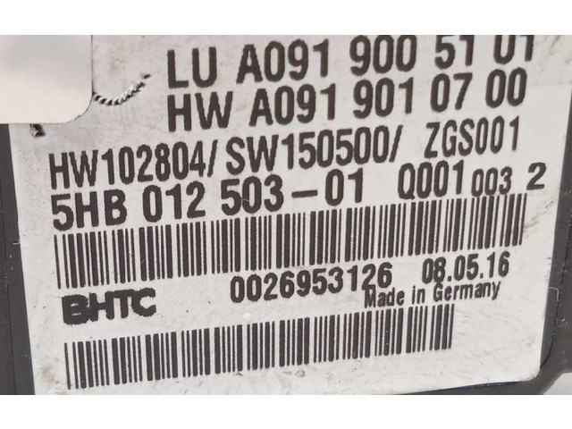 Блок управления климат-контролем A0919005101, 5HB012503   Infiniti Q30