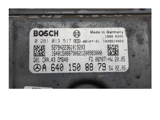 Řídící jednotka A6401508879, 0281013517   Mercedes-Benz B W245 2006