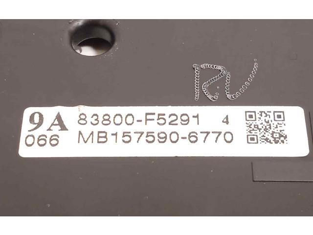 Přístrojová deska  Toyota Yaris 2018 83800F5291  