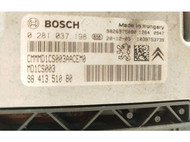 Řídící jednotka 9841351080, 0281037198   Peugeot 3008 II 2021