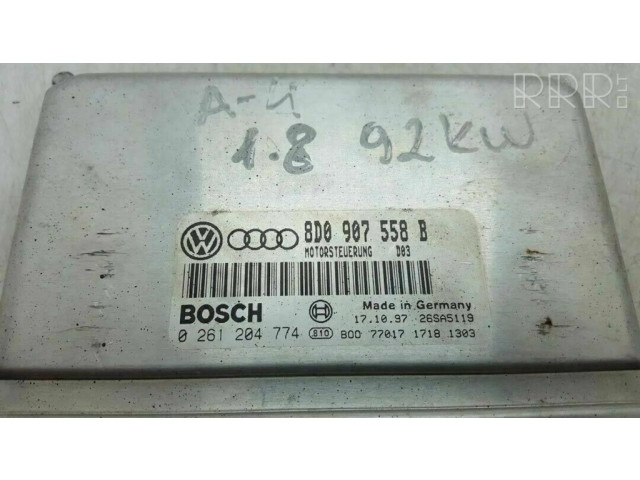 Řídící jednotka 8D0907558B, 0261204774   Audi A3 S3 8L 2002