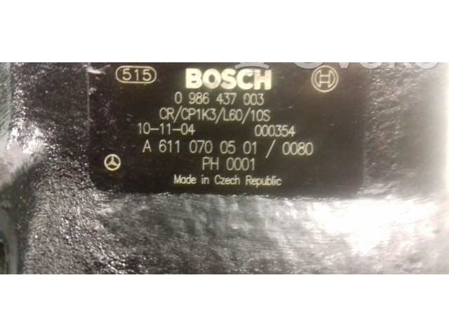 Vstřikovací čerpadlo 0986437003   Mercedes-Benz C W203    611962 