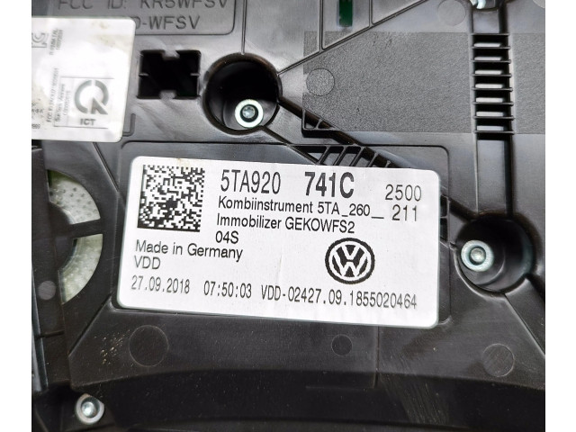 Панель приборов 5TA920741C, A2C16110300   Volkswagen Touran III       