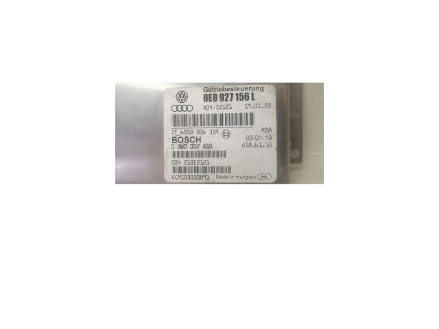 Блок управления коробкой передач 8E0927156L, 0260002810   Audi A8 S8 D3 4E