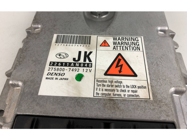 Řídící jednotka 22611AN040   Subaru Legacy 2008