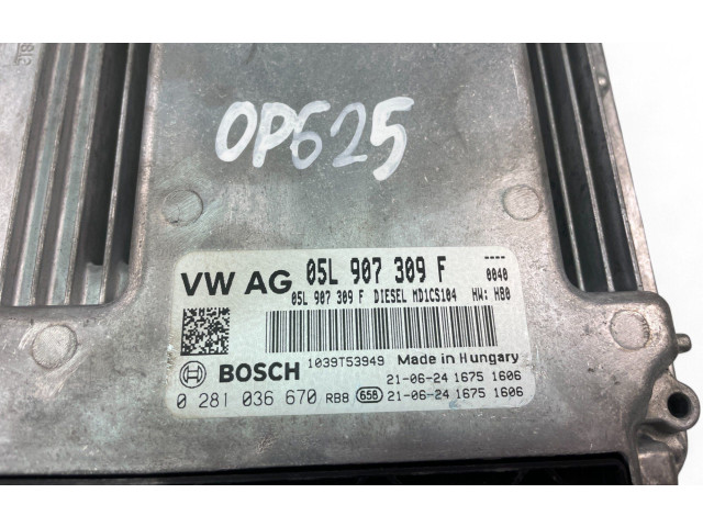 Řídící jednotka 05L907309F, 0281036670   Volkswagen Transporter - Caravelle T6 2018