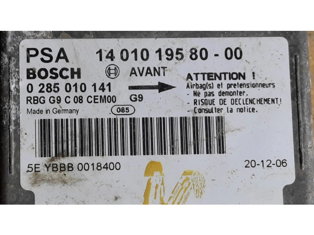 Блок подушек безопасности 1401019580, 0285010141   Citroen Jumpy