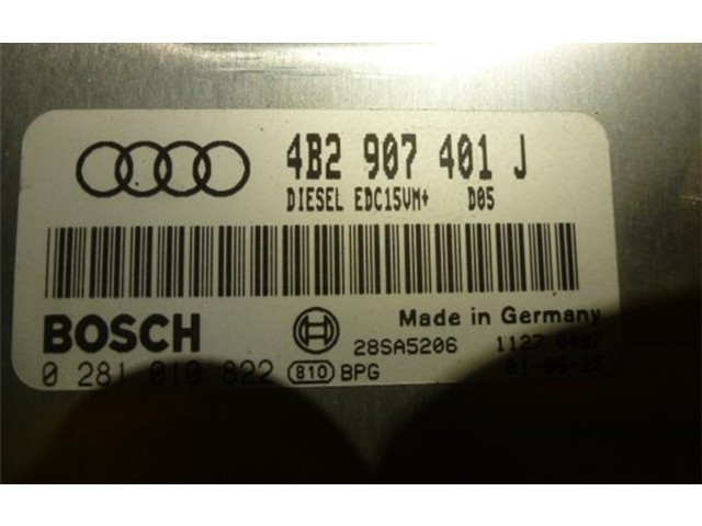Řídící jednotka 4B2907401J, 281010822   Audi A6 S6 C5 4B 2001