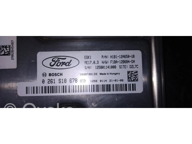 Блок управления двигателя 0261S18678   Ford Fiesta