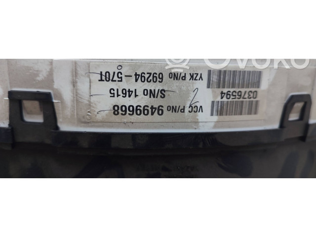 Přístrojová deska  Volvo XC70 2002 9499668, 69294570T  