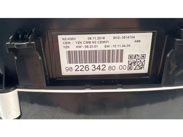 Панель приборов 9822634280, SN20514104   Citroen C3 Aircross       