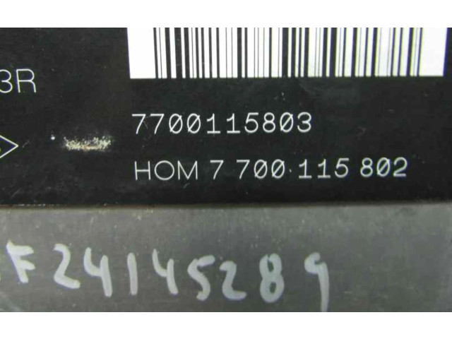Řídící jednotka 7700115802   Renault Kangoo I 