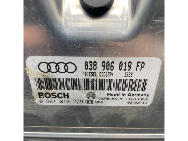 Блок управления двигателя 038906019FP, 0281010729   Audi A6 S6 C5 4B