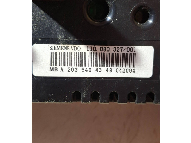 Přístrojová deska  Mercedes-Benz C W203 2004 A2035404348, 110080327001  