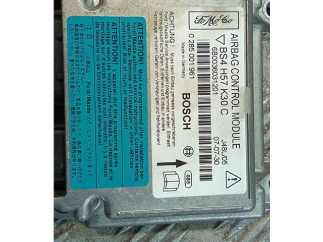 Блок управления надувных подушек BS4H57K30C, 0285001961   Mazda MX-3    