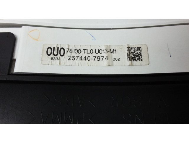 Přístrojová deska  Honda Accord 2009 78100TL0U013M1, 2574407974  