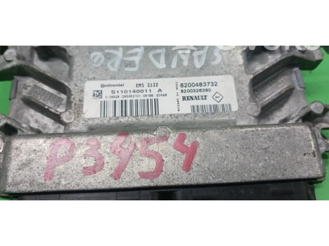 Блок управления двигателем Блок управления 8200483732, S110140011A   Renault Logan I