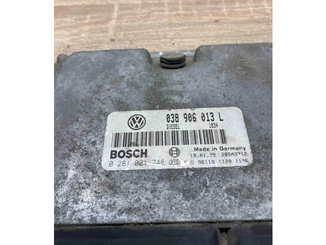 Блок управления двигателем ECU 038906013L, 0281001748   Volkswagen Lupo