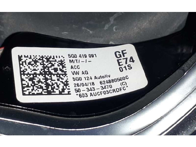 Volant Volkswagen Golf SportWagen 2018 5G0419091GFE74, 624880500C  