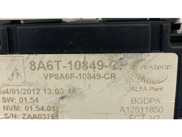 Панель приборов 8A6T108492P, A12511850   Ford Fiesta       