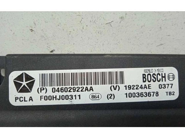 Блок управления двигателя 04602922AA, PUERTADELANTERA   Chrysler Sebring (JS)