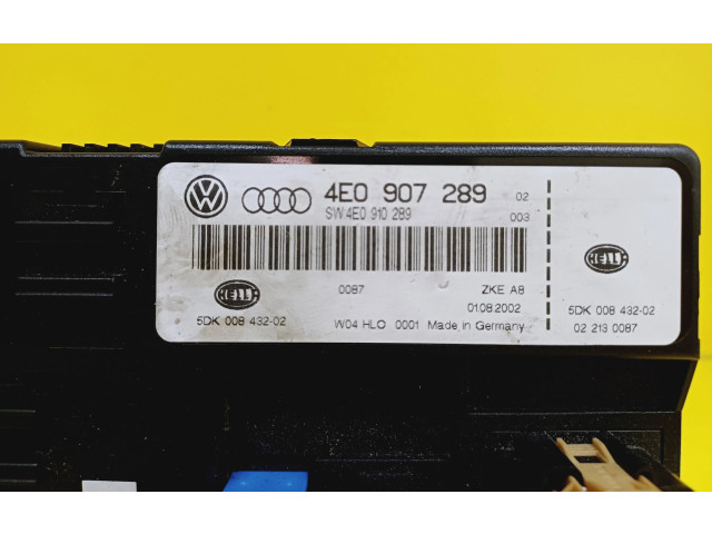 Zámek zadních dveří 4E0907289, 4E0910289   Audi A8 S8 D3 4E 2002